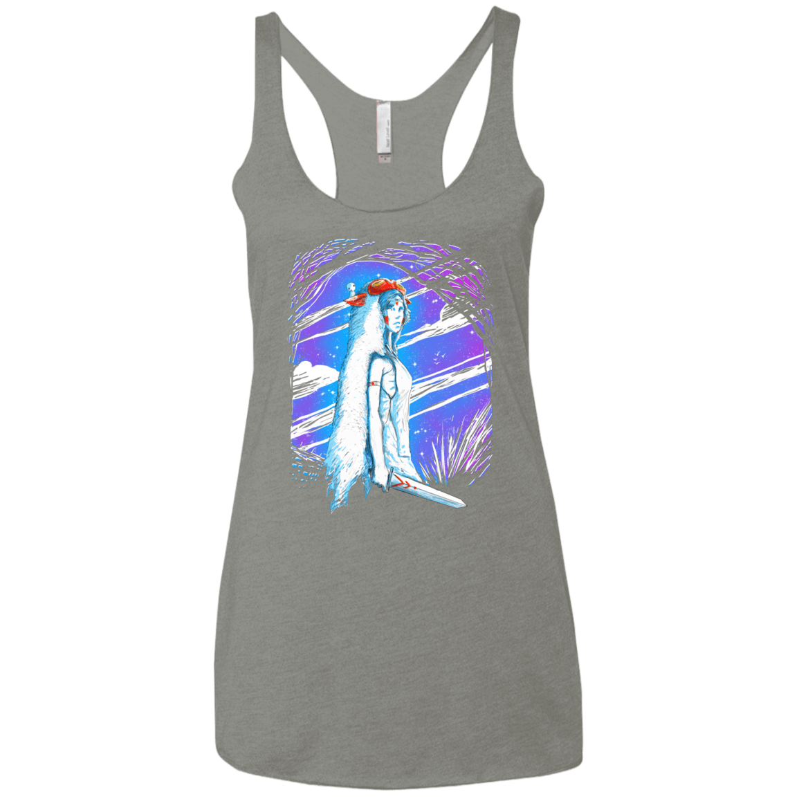 Warrior Princess Women's Triblend Racerback Tank
