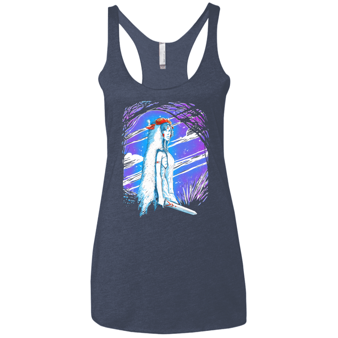 Warrior Princess Women's Triblend Racerback Tank