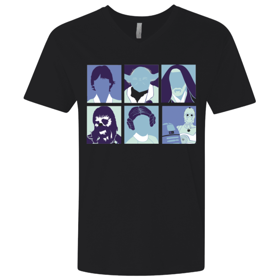 T-Shirts Black / X-Small Wars pop Men's Premium V-Neck