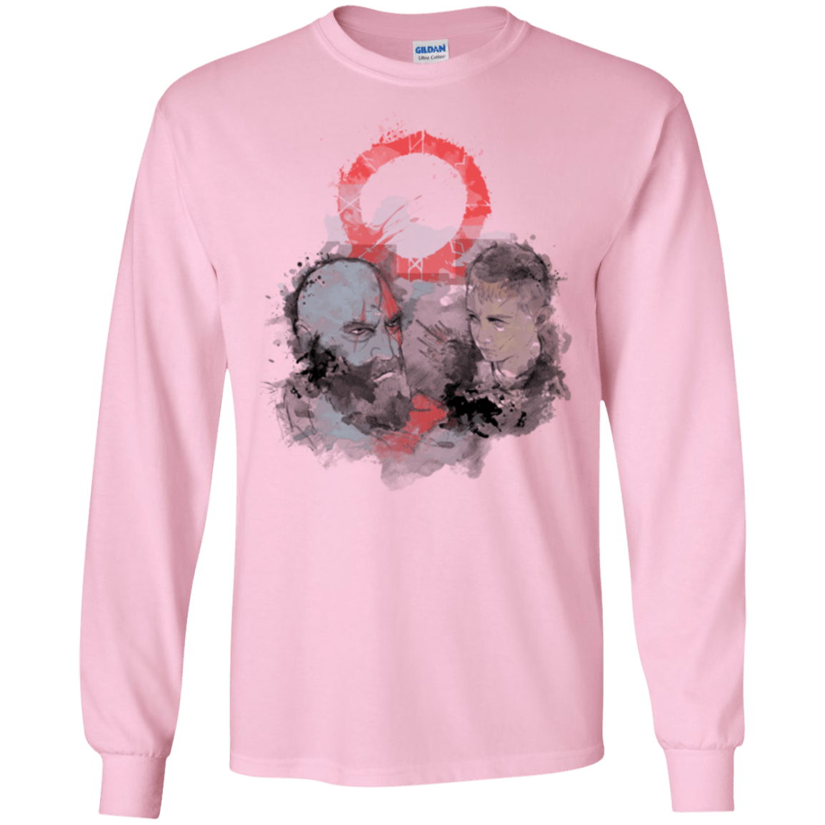 T-Shirts Light Pink / S WARTER COLOR Men's Long Sleeve T-Shirt