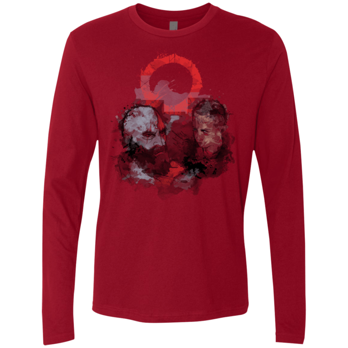 T-Shirts Cardinal / S WARTER COLOR Men's Premium Long Sleeve
