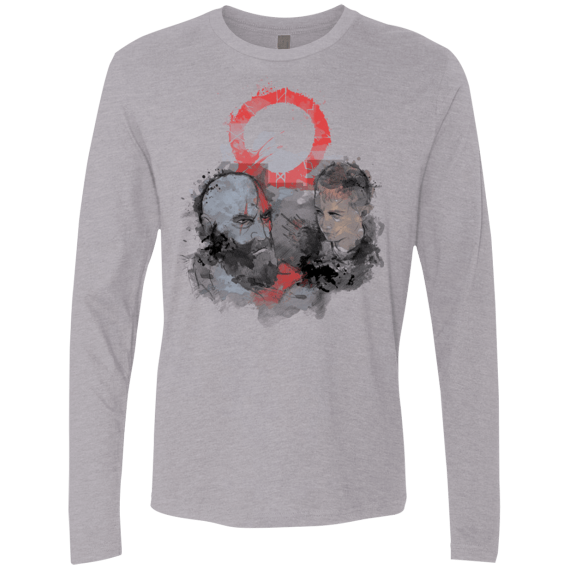 T-Shirts Heather Grey / S WARTER COLOR Men's Premium Long Sleeve