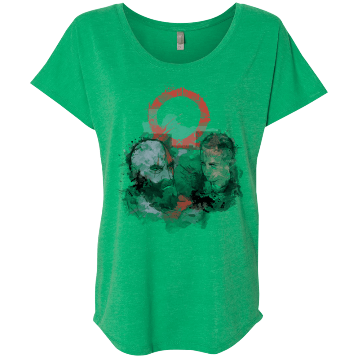 T-Shirts Envy / X-Small WARTER COLOR Triblend Dolman Sleeve