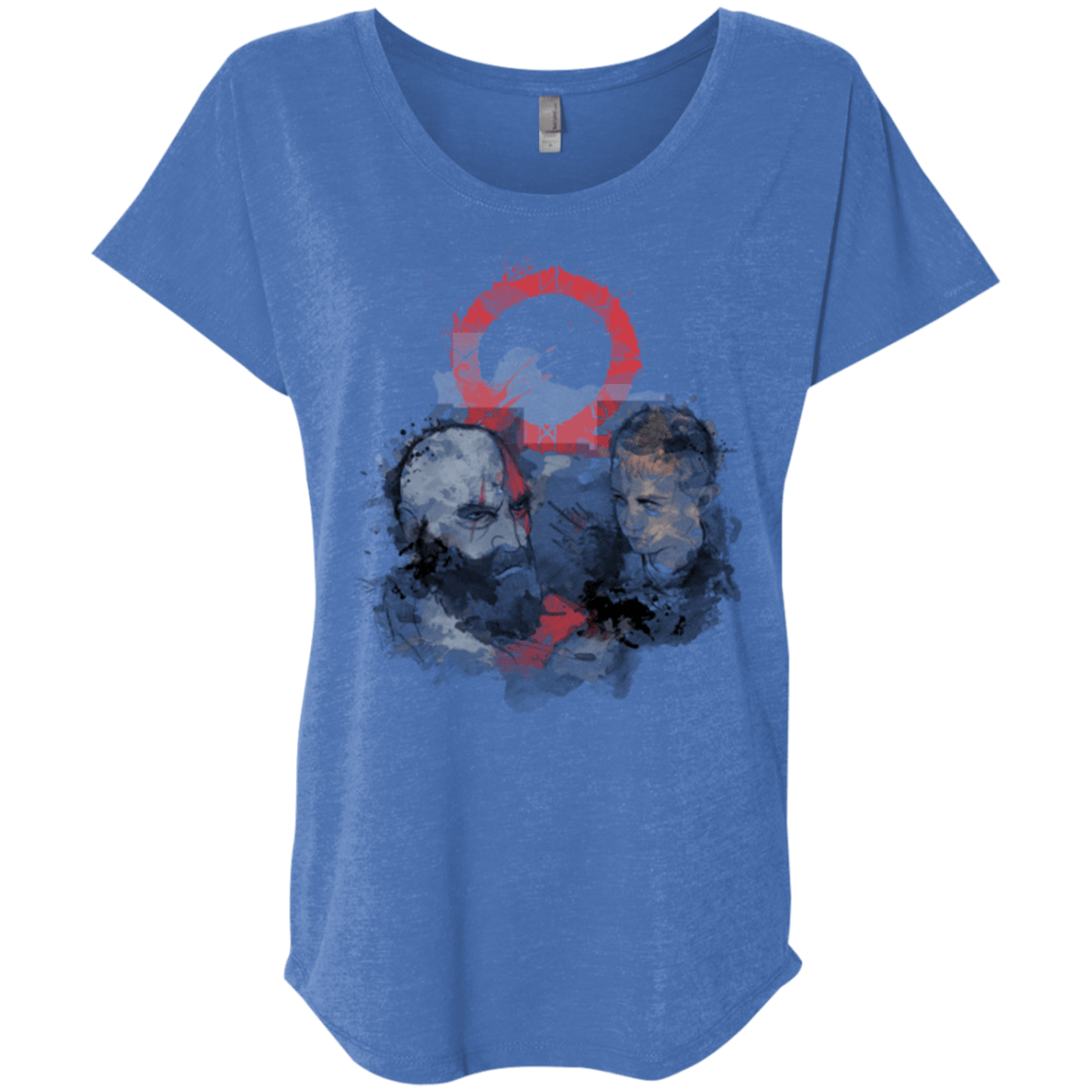 T-Shirts Vintage Royal / X-Small WARTER COLOR Triblend Dolman Sleeve