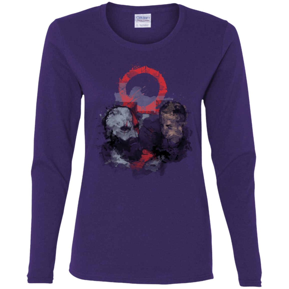 T-Shirts Purple / S WARTER COLOR Women's Long Sleeve T-Shirt