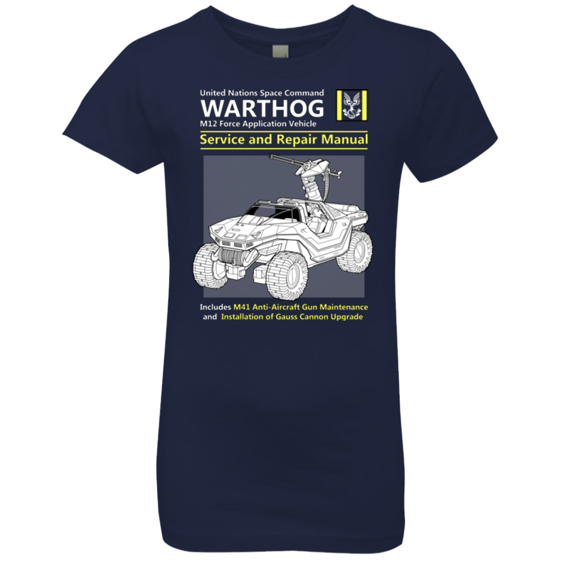 T-Shirts Midnight Navy / YXS WARTHOG SERVICE AND REPAIR MANUAL Girls Premium T-Shirt