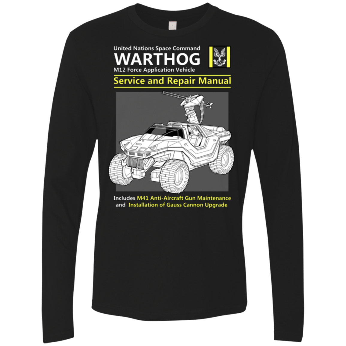 T-Shirts Black / Small WARTHOG SERVICE AND REPAIR MANUAL Men's Premium Long Sleeve