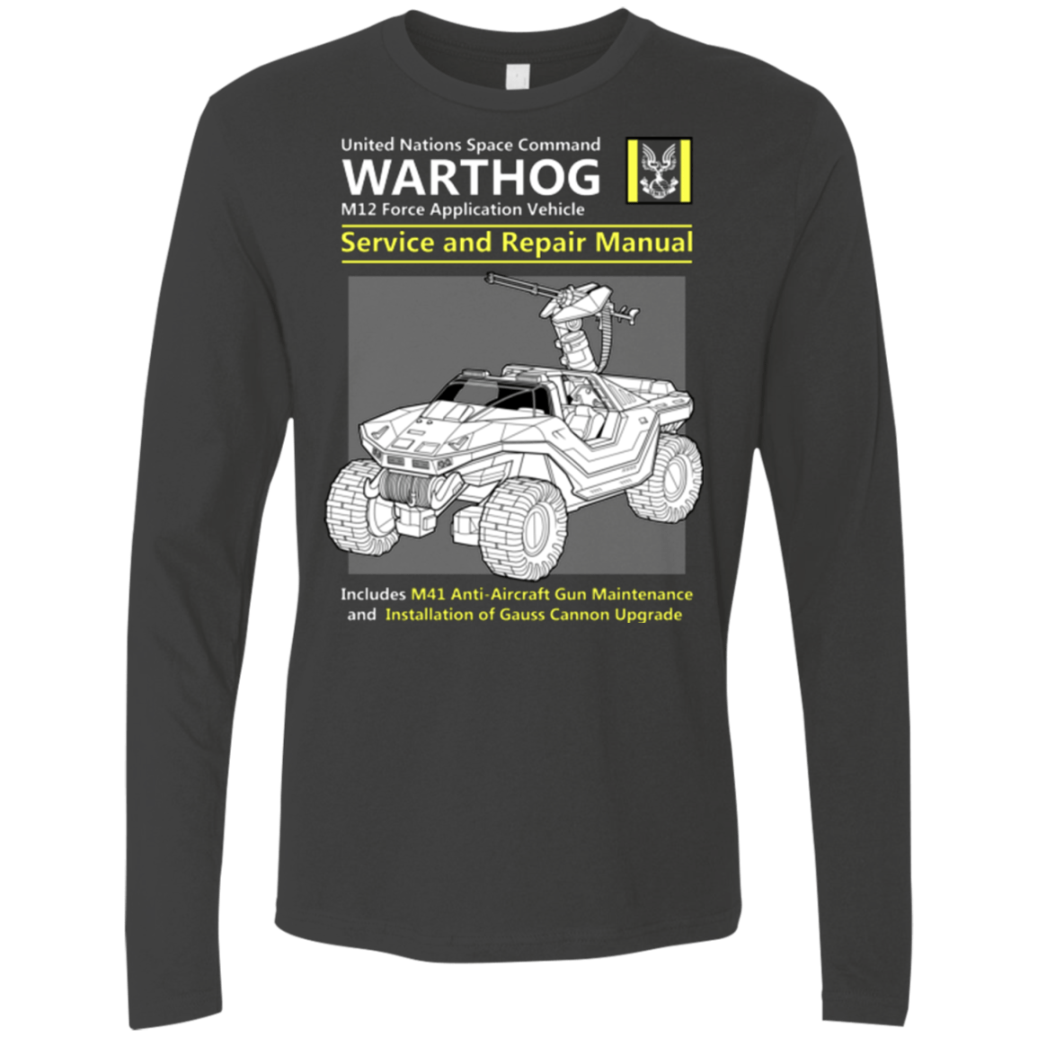 T-Shirts Heavy Metal / Small WARTHOG SERVICE AND REPAIR MANUAL Men's Premium Long Sleeve