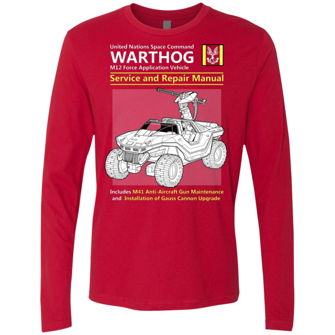 T-Shirts Red / Small WARTHOG SERVICE AND REPAIR MANUAL Men's Premium Long Sleeve
