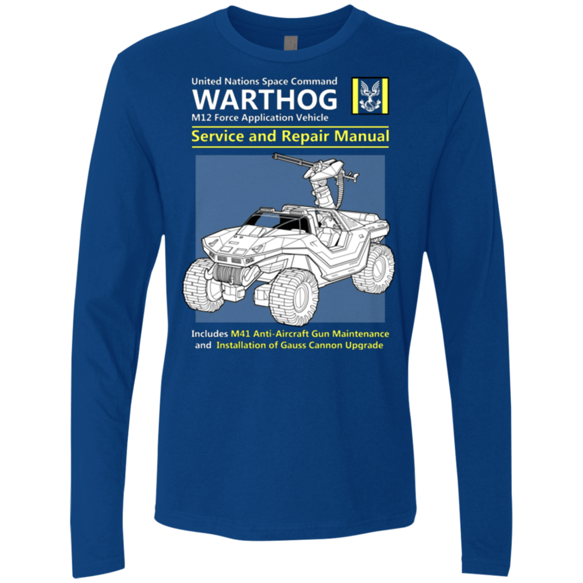T-Shirts Royal / Small WARTHOG SERVICE AND REPAIR MANUAL Men's Premium Long Sleeve