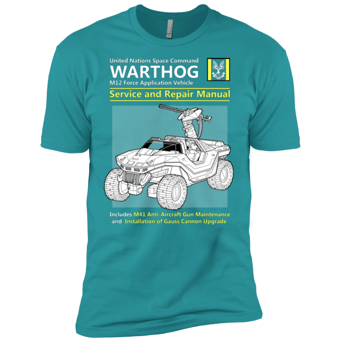 T-Shirts Tahiti Blue / X-Small WARTHOG SERVICE AND REPAIR MANUAL Men's Premium T-Shirt