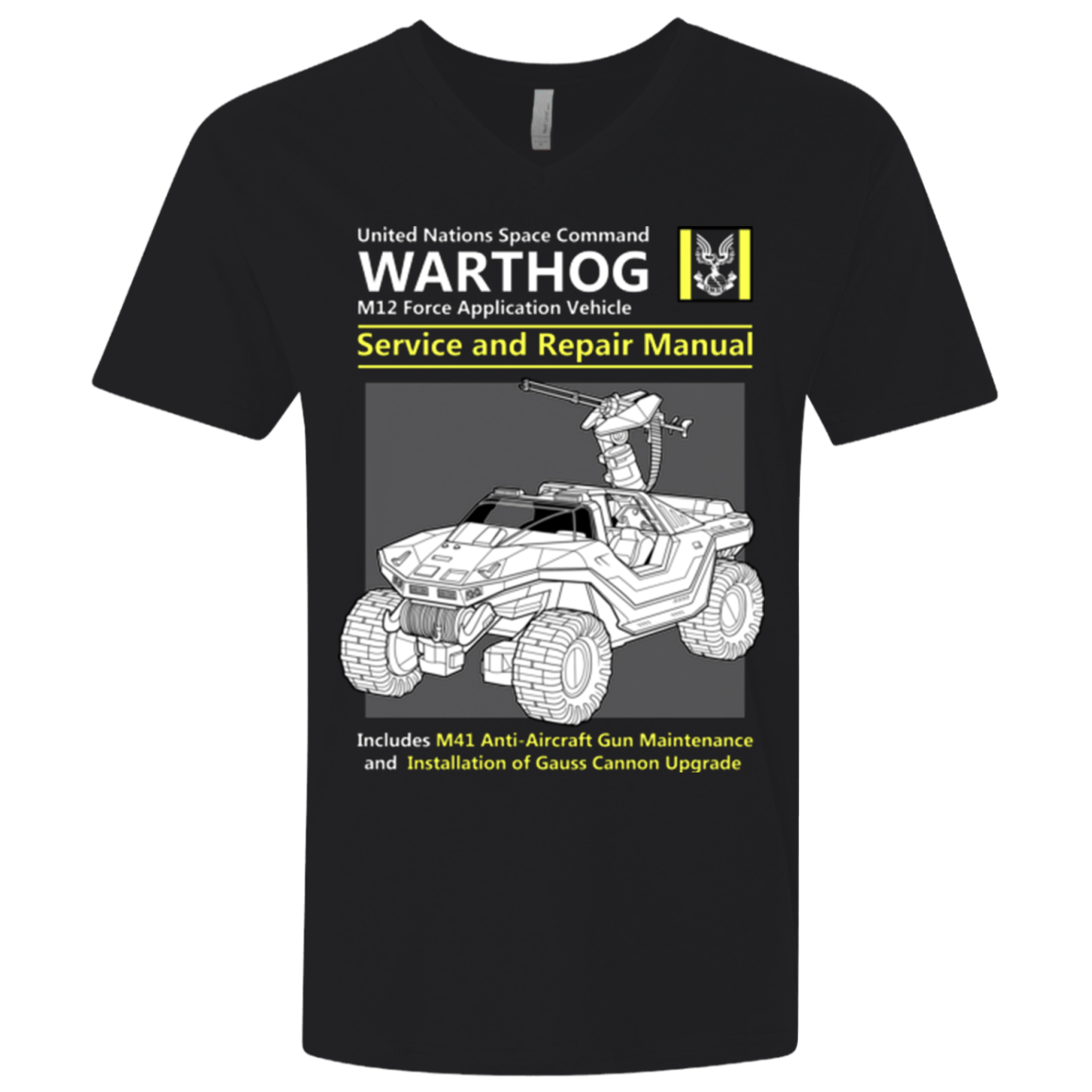 T-Shirts Black / X-Small WARTHOG SERVICE AND REPAIR MANUAL Men's Premium V-Neck
