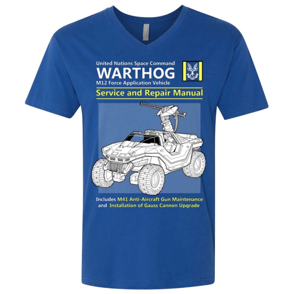 T-Shirts Royal / X-Small WARTHOG SERVICE AND REPAIR MANUAL Men's Premium V-Neck