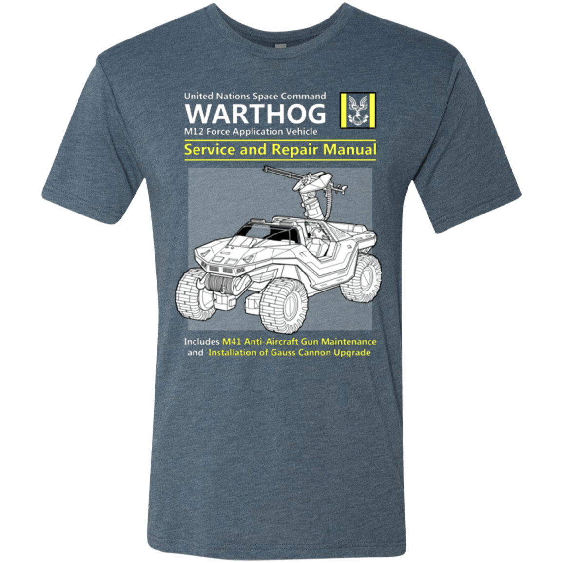 T-Shirts Indigo / Small WARTHOG SERVICE AND REPAIR MANUAL Men's Triblend T-Shirt