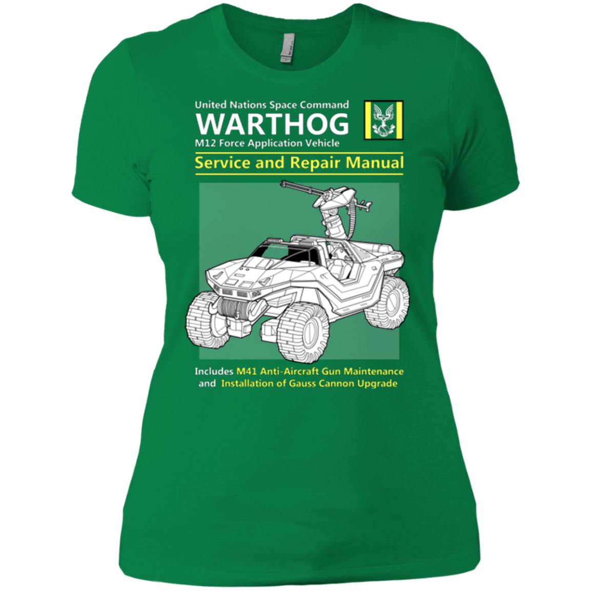 T-Shirts Kelly Green / X-Small WARTHOG SERVICE AND REPAIR MANUAL Women's Premium T-Shirt