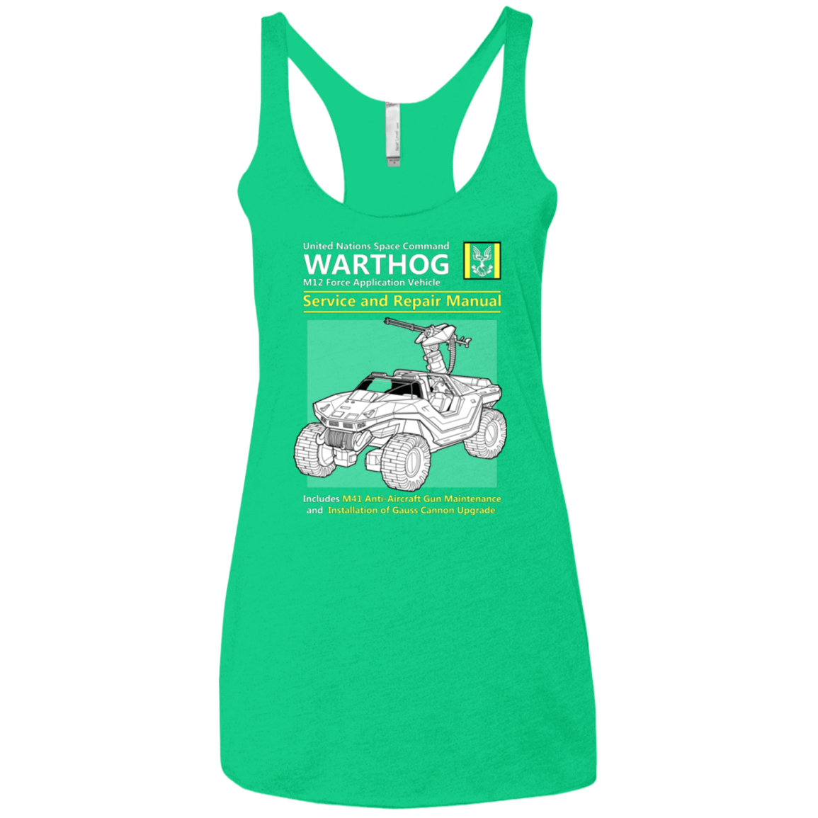T-Shirts Envy / X-Small WARTHOG SERVICE AND REPAIR MANUAL Women's Triblend Racerback Tank