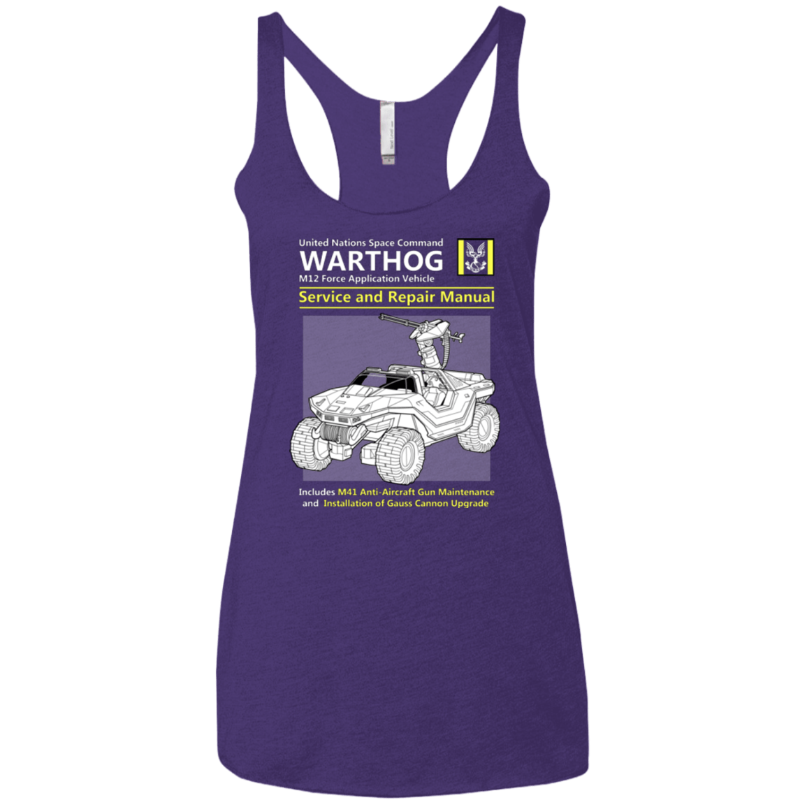T-Shirts Purple / X-Small WARTHOG SERVICE AND REPAIR MANUAL Women's Triblend Racerback Tank