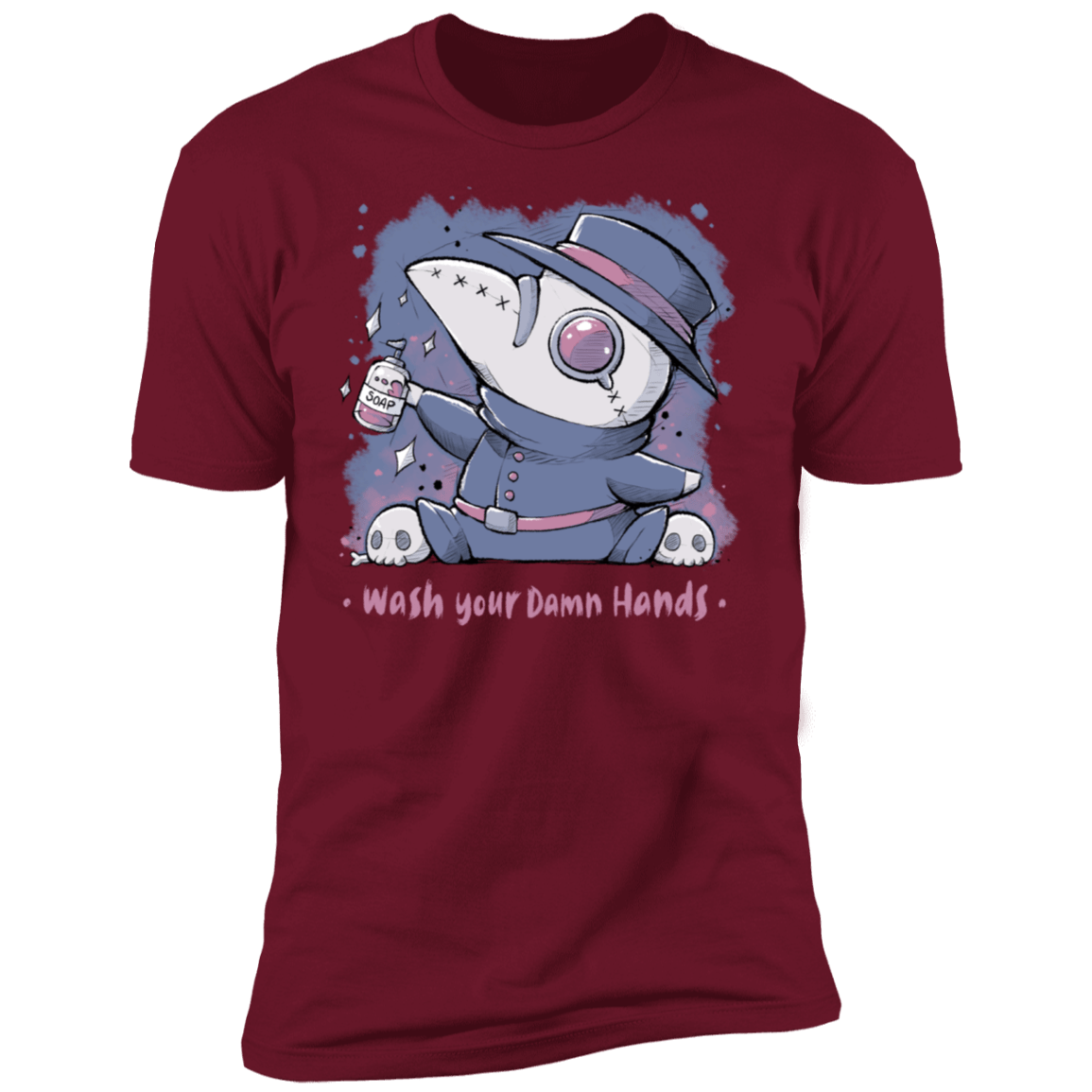 T-Shirts Cardinal / S Wash Your Damn Hands Men's Premium T-Shirt