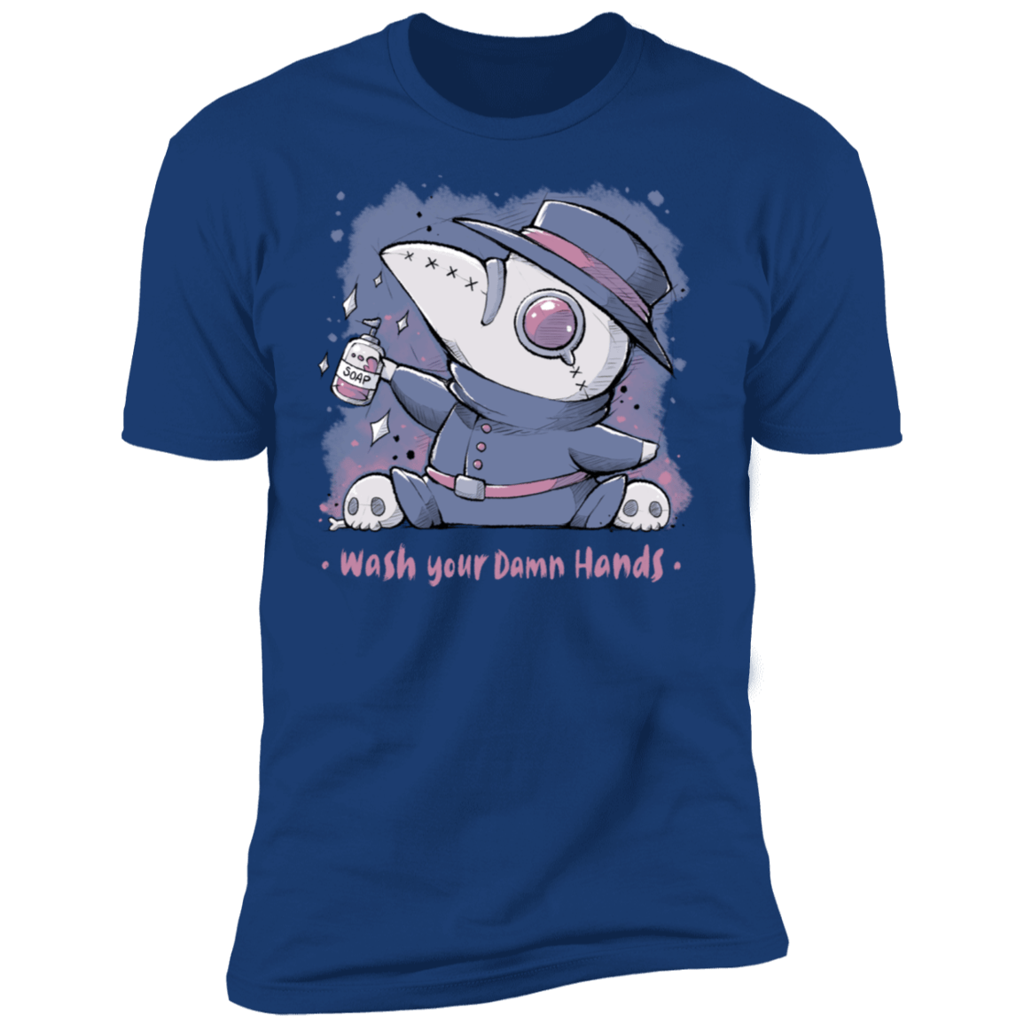 T-Shirts Royal / S Wash Your Damn Hands Men's Premium T-Shirt