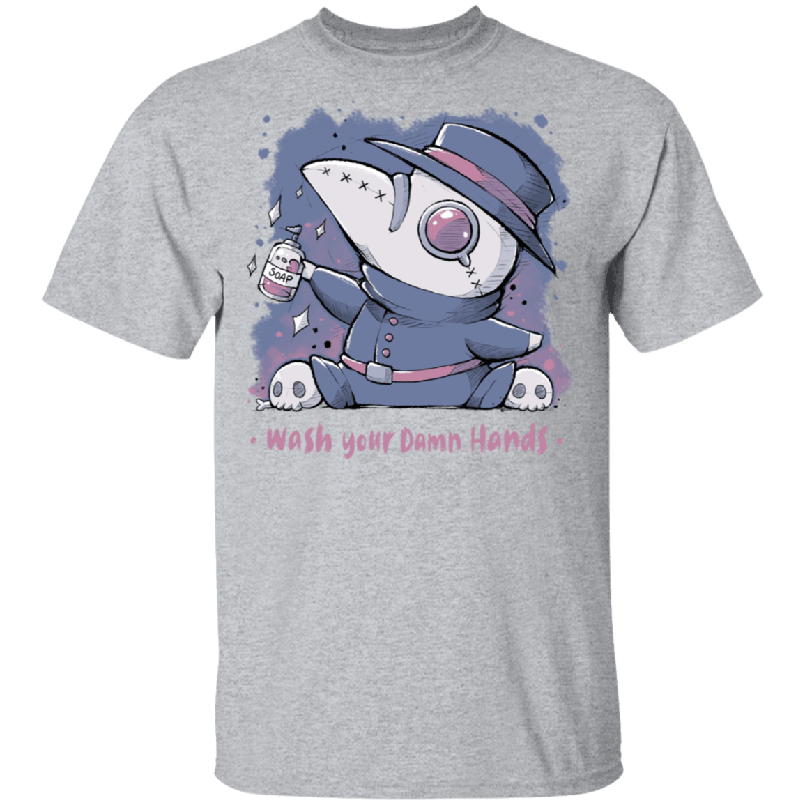 T-Shirts Sport Grey / S Wash Your Damn Hands T-Shirt