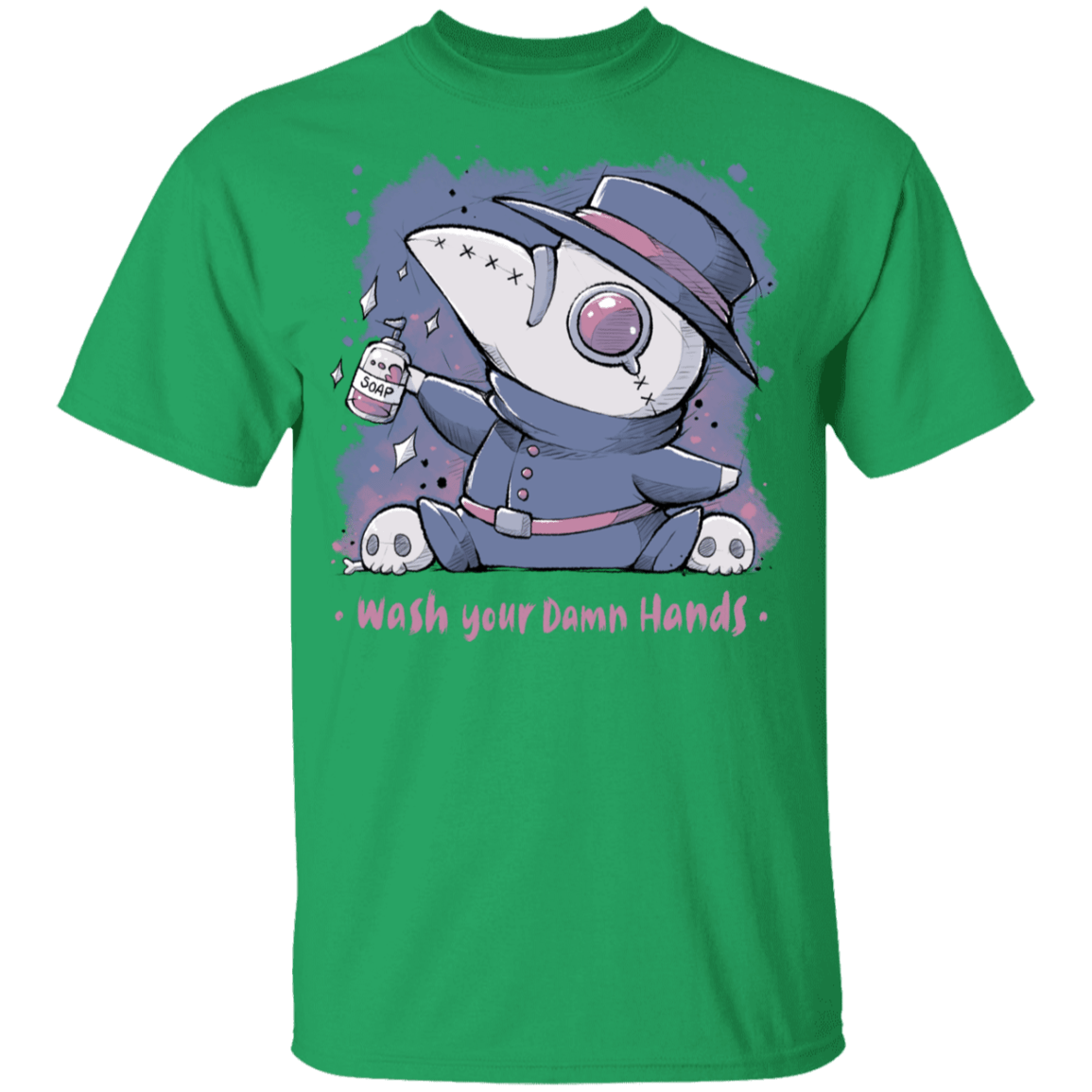 T-Shirts Irish Green / YXS Wash Your Damn Hands Youth T-Shirt