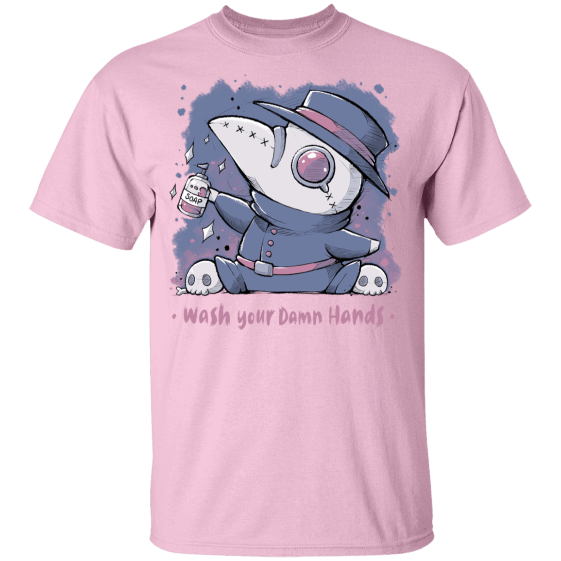 T-Shirts Light Pink / YXS Wash Your Damn Hands Youth T-Shirt