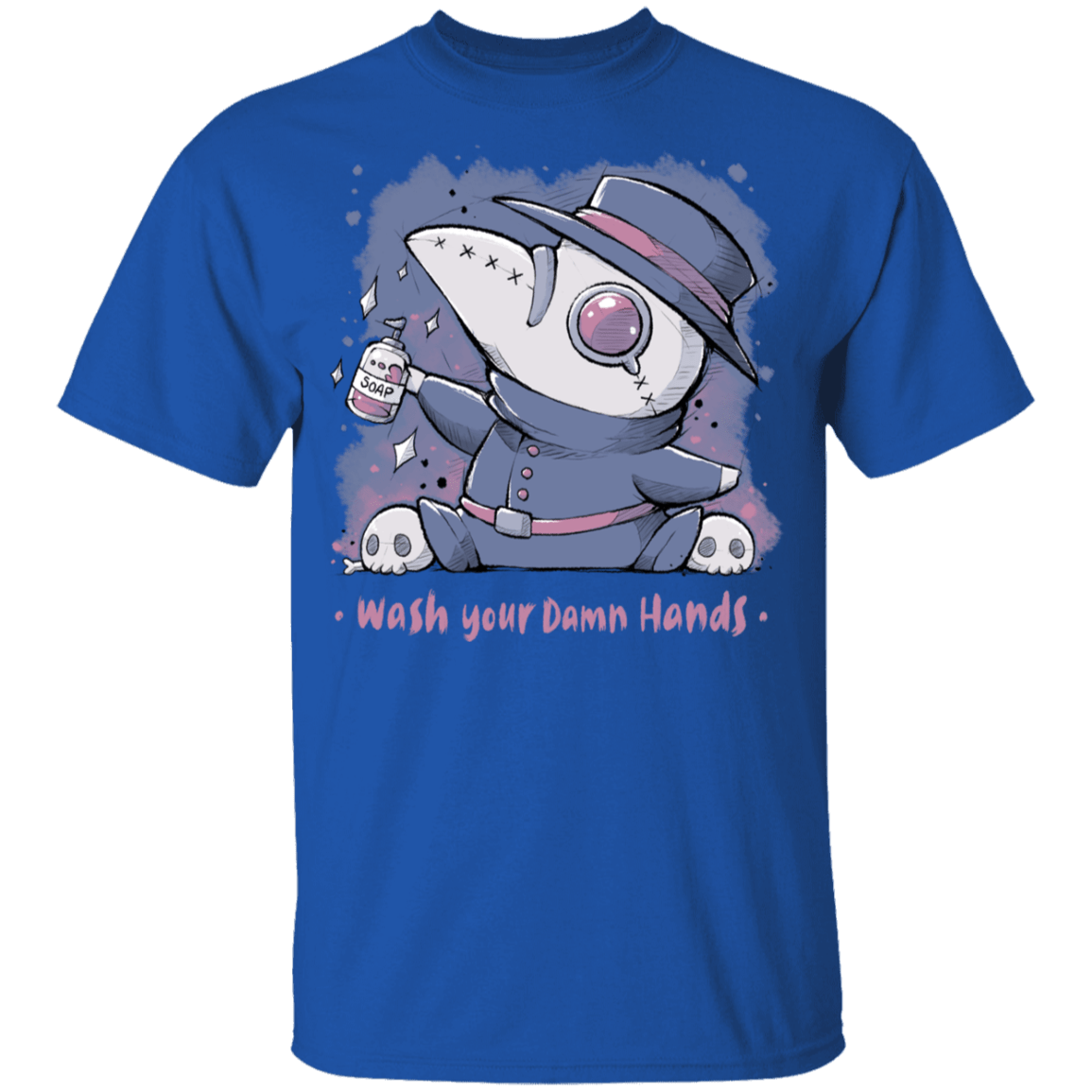 T-Shirts Royal / YXS Wash Your Damn Hands Youth T-Shirt