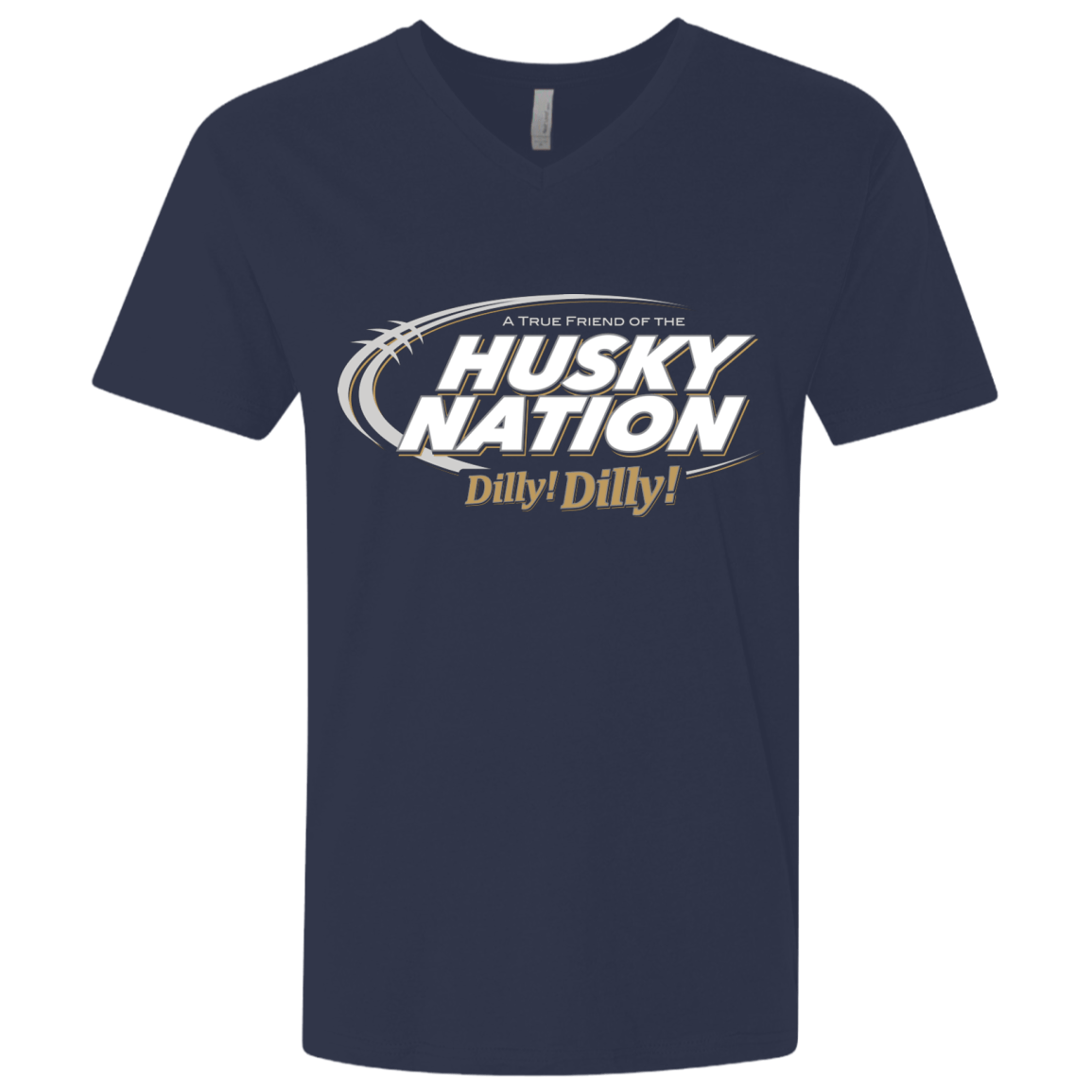 T-Shirts Midnight Navy / X-Small Washington Dilly Dilly Men's Premium V-Neck