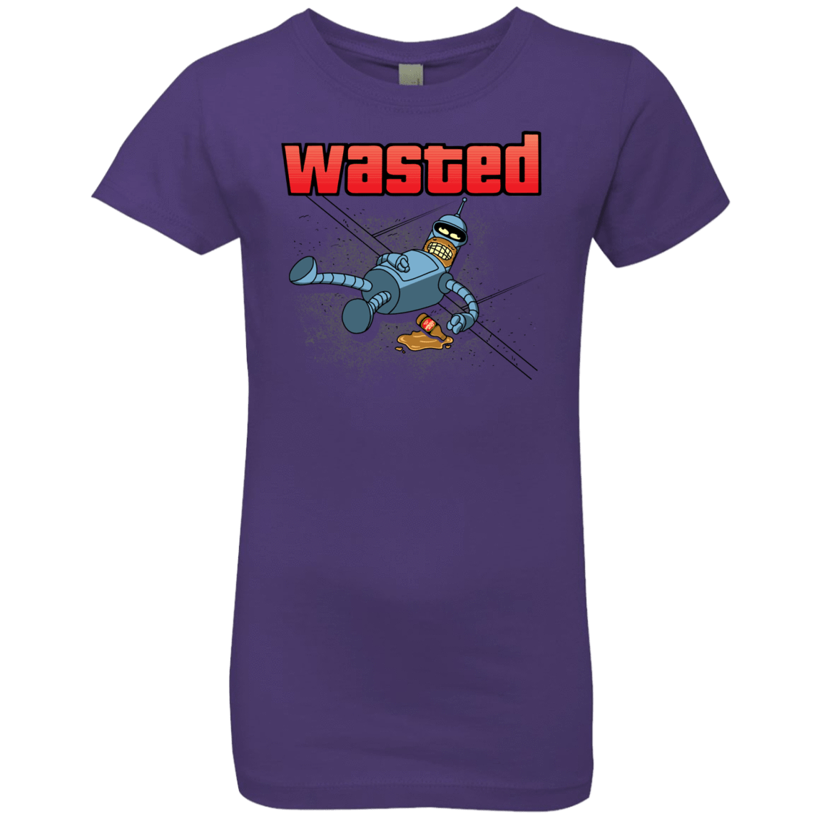 T-Shirts Purple Rush / YXS Wasted Girls Premium T-Shirt