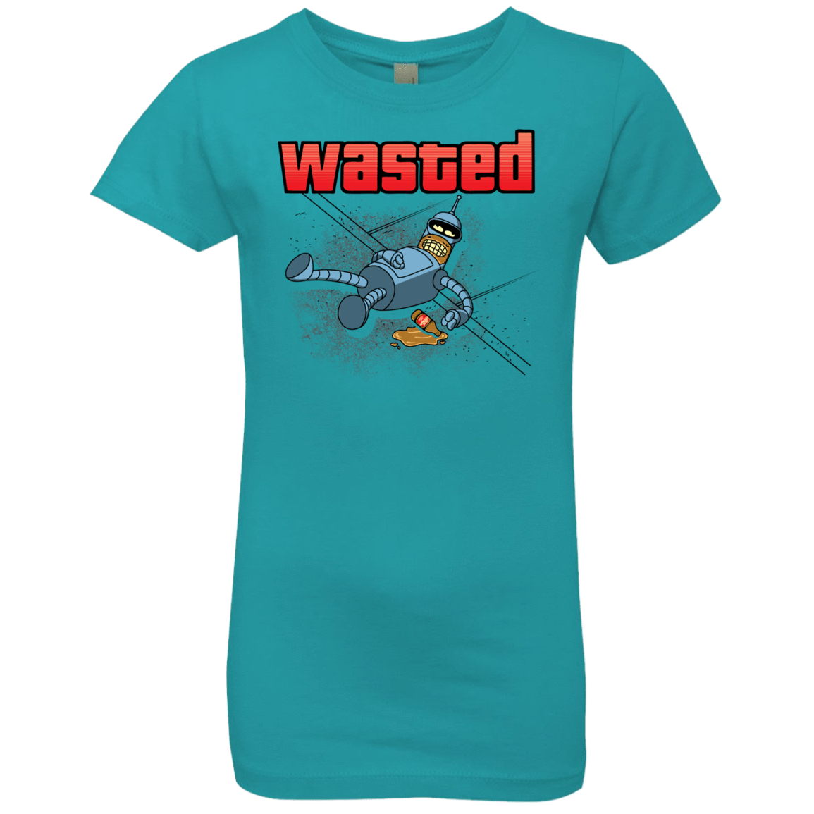 T-Shirts Tahiti Blue / YXS Wasted Girls Premium T-Shirt
