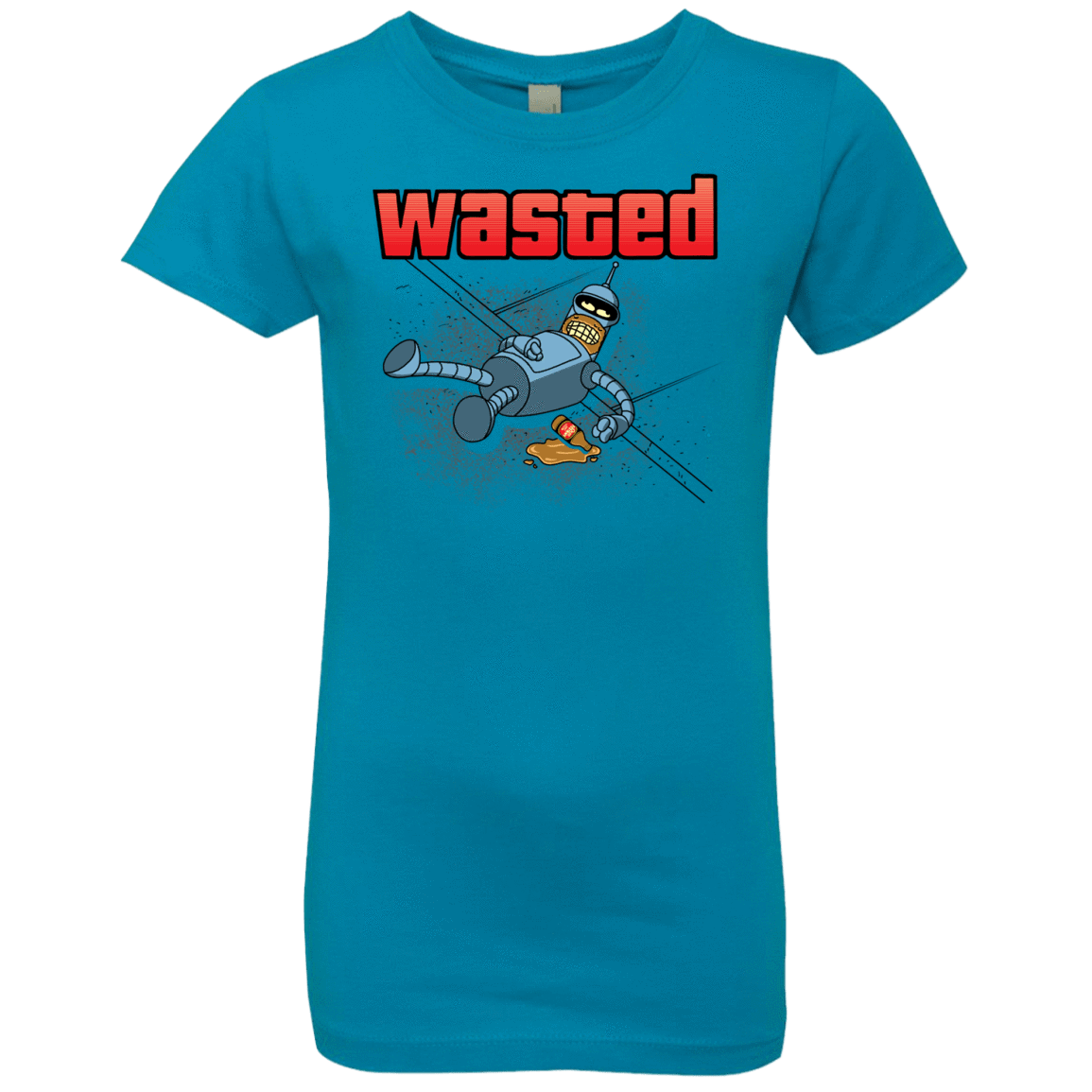 T-Shirts Turquoise / YXS Wasted Girls Premium T-Shirt