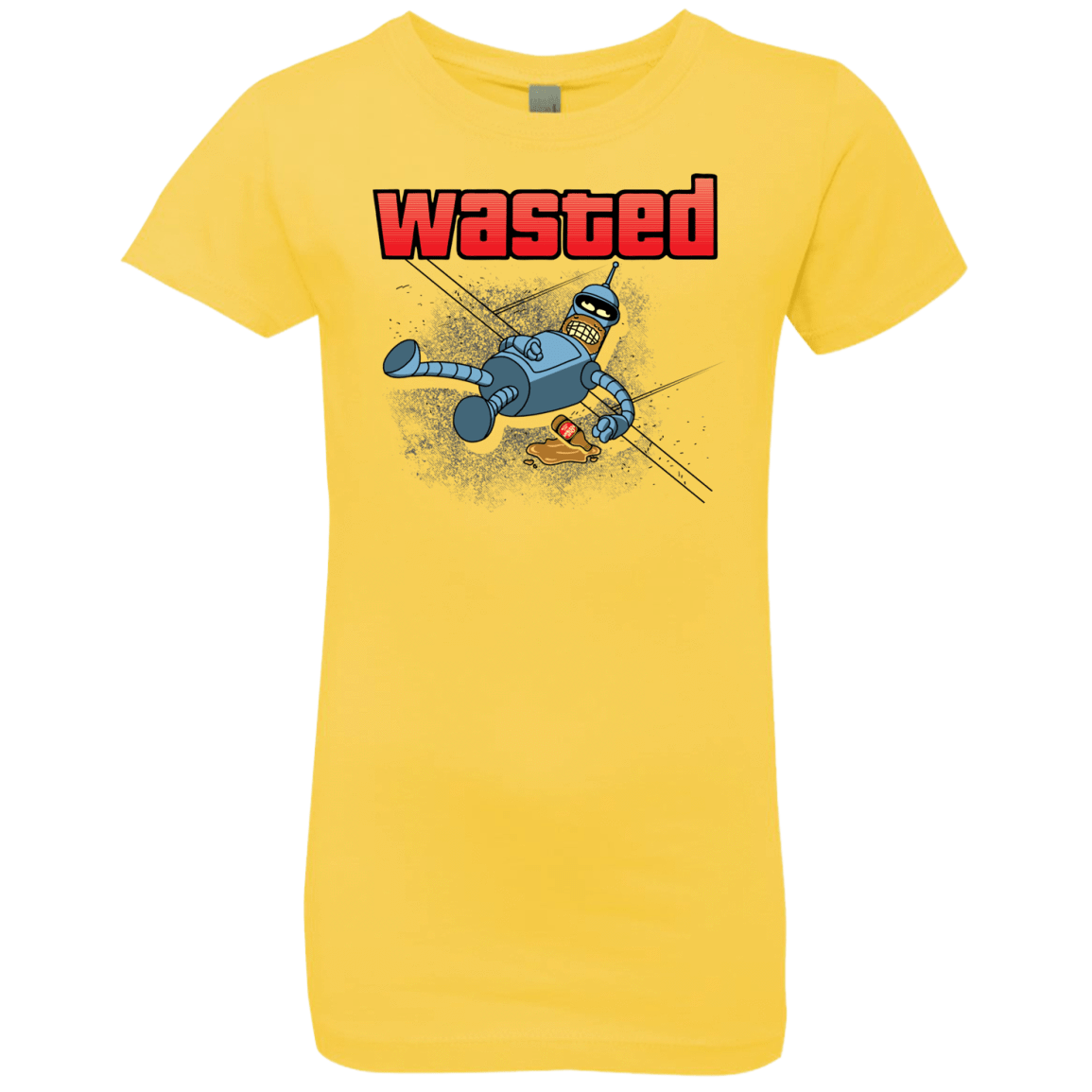 T-Shirts Vibrant Yellow / YXS Wasted Girls Premium T-Shirt