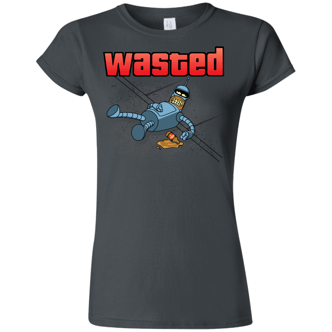 T-Shirts Charcoal / S Wasted Junior Slimmer-Fit T-Shirt