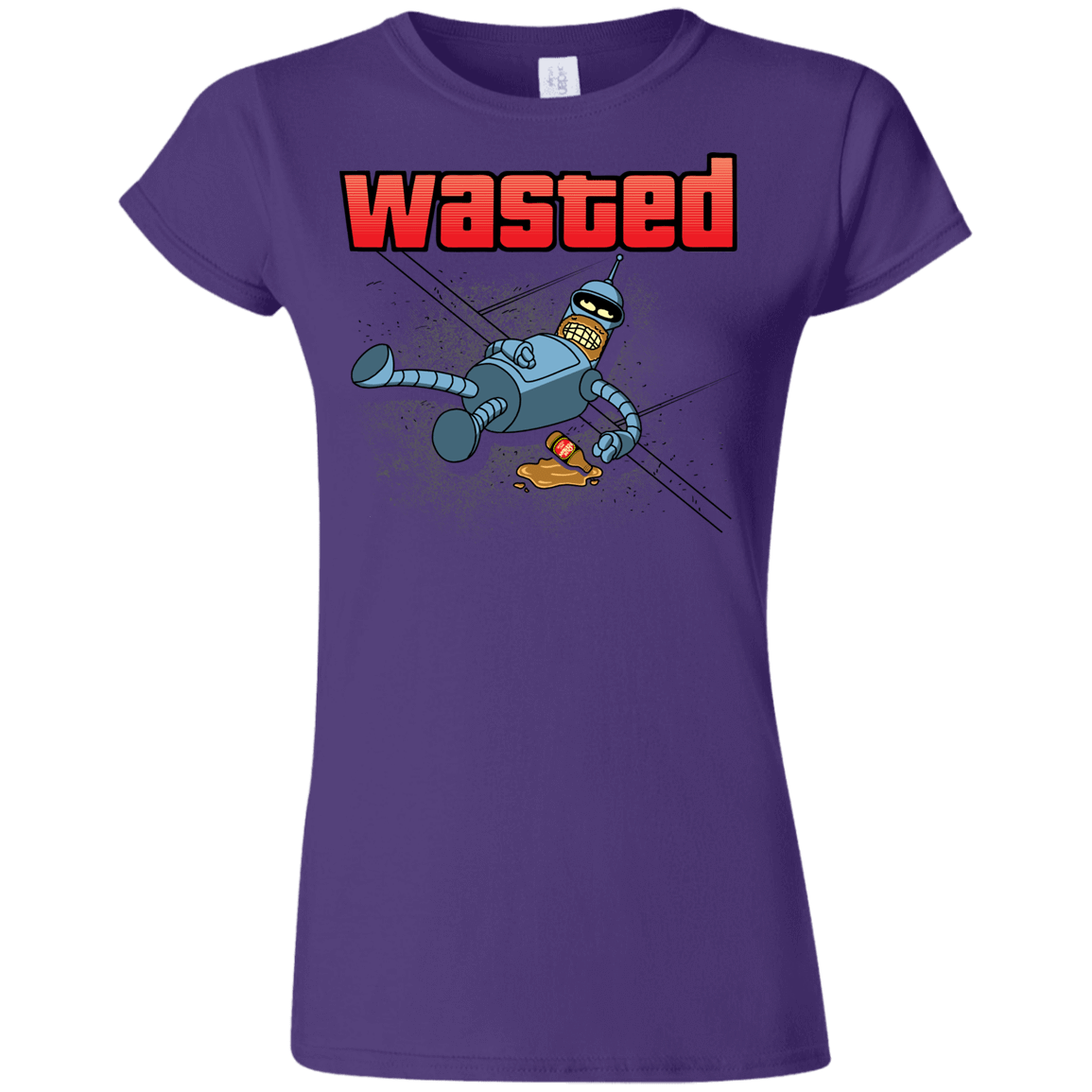 T-Shirts Purple / S Wasted Junior Slimmer-Fit T-Shirt