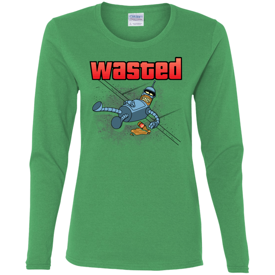 T-Shirts Irish Green / S Wasted Women's Long Sleeve T-Shirt