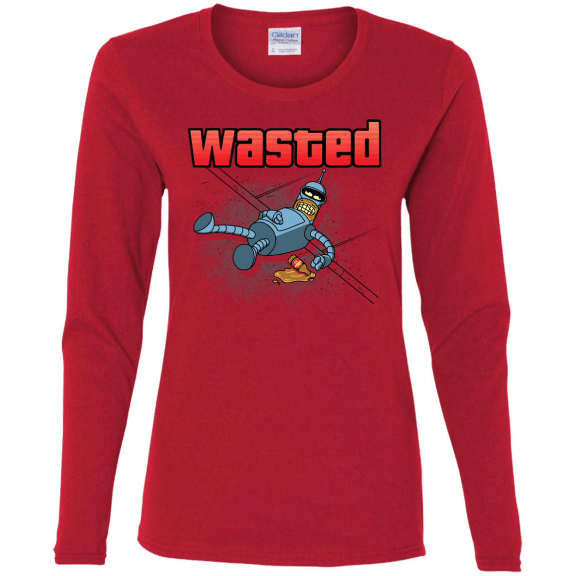 T-Shirts Red / S Wasted Women's Long Sleeve T-Shirt