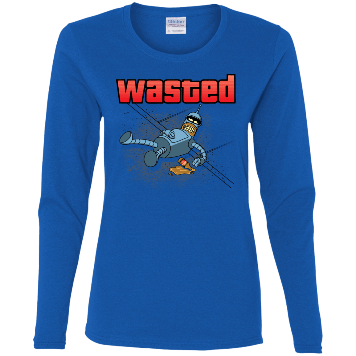 T-Shirts Royal / S Wasted Women's Long Sleeve T-Shirt