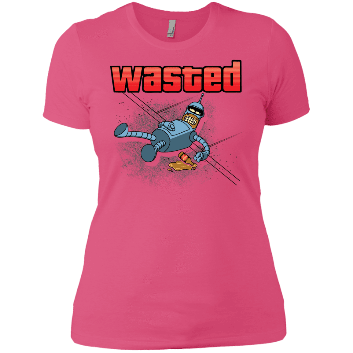 T-Shirts Hot Pink / X-Small Wasted Women's Premium T-Shirt