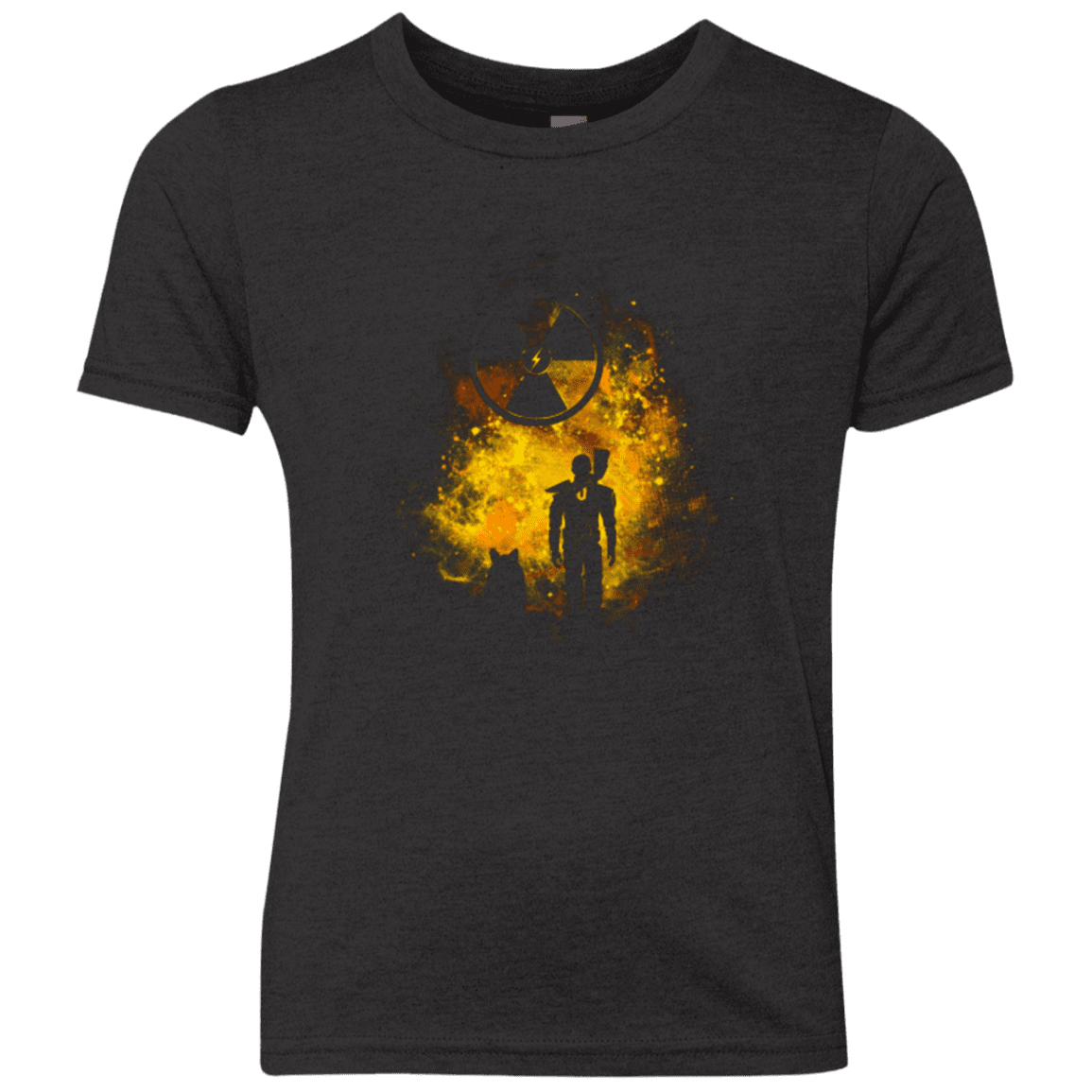 T-Shirts Vintage Black / YXS WASTELAND ART Youth Triblend T-Shirt