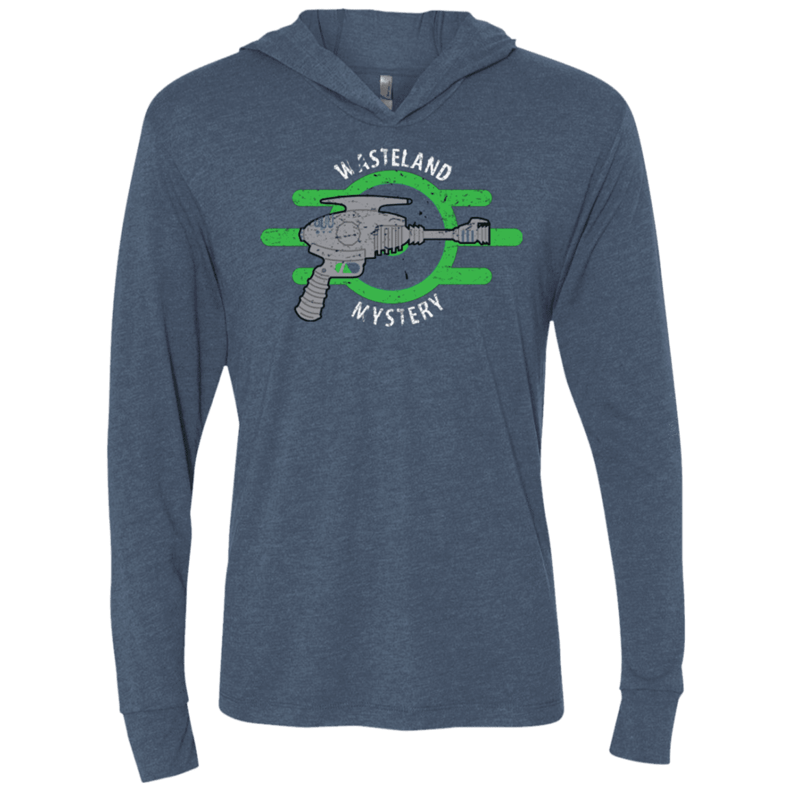 T-Shirts Indigo / X-Small Wasteland Mystery Triblend Long Sleeve Hoodie Tee