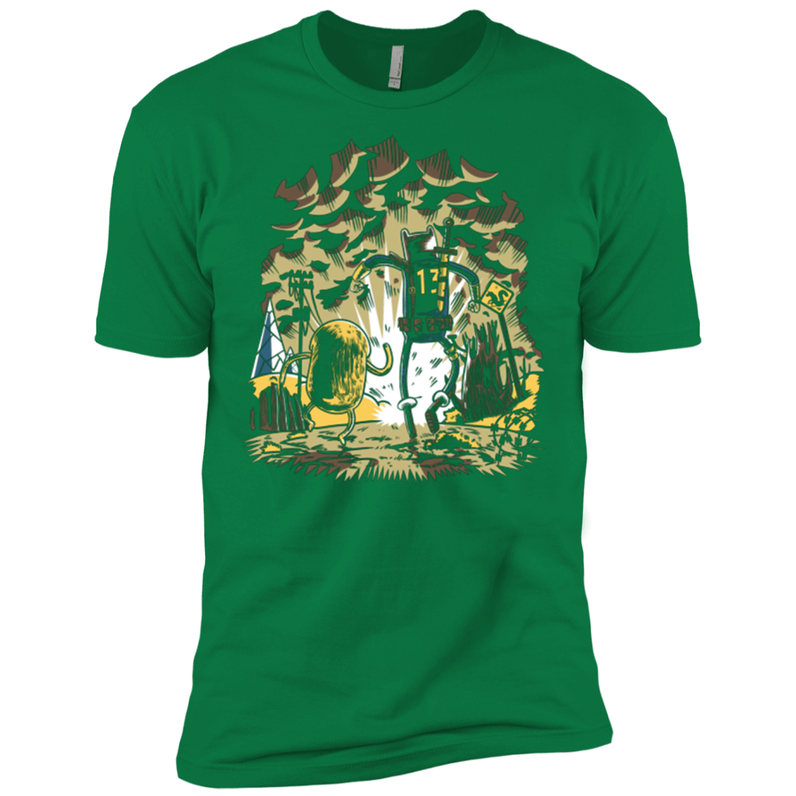 T-Shirts Kelly Green / X-Small wasteland time Men's Premium T-Shirt