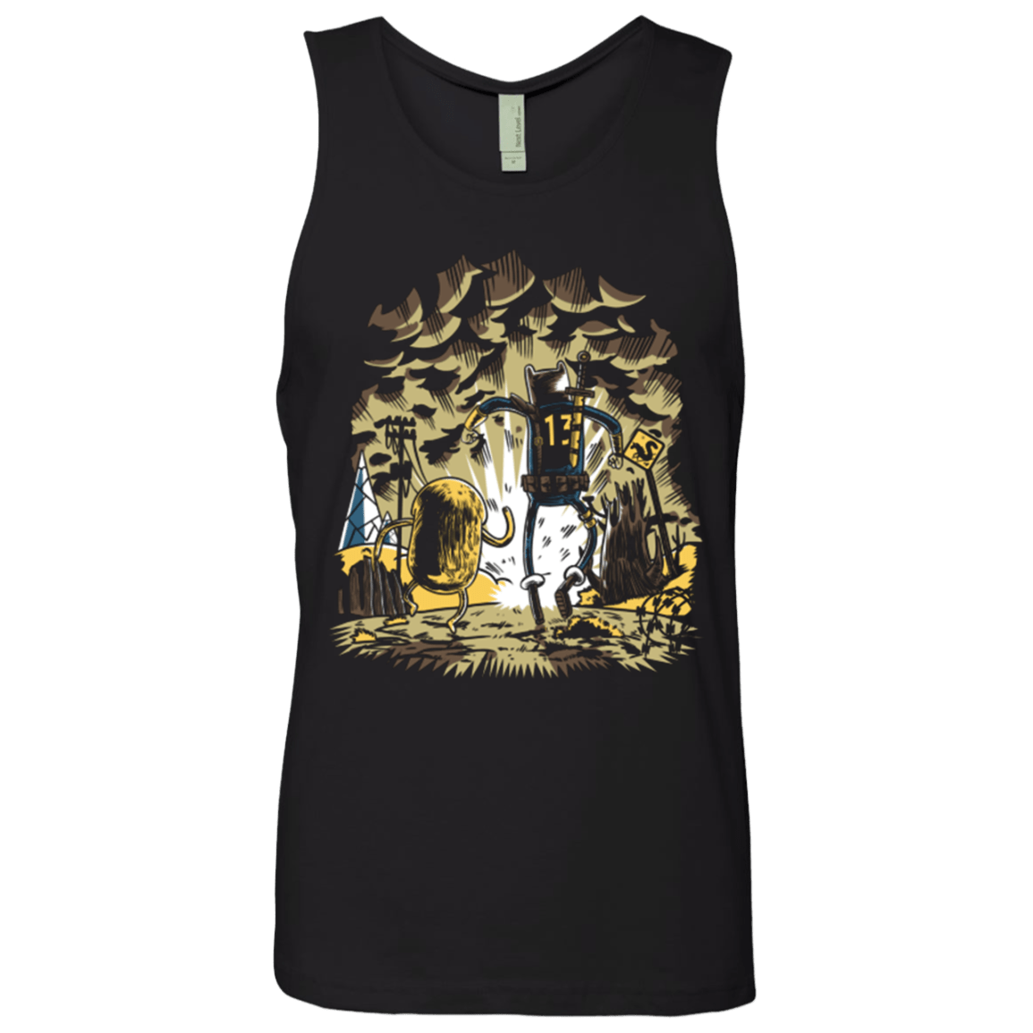 T-Shirts Black / Small wasteland time Men's Premium Tank Top