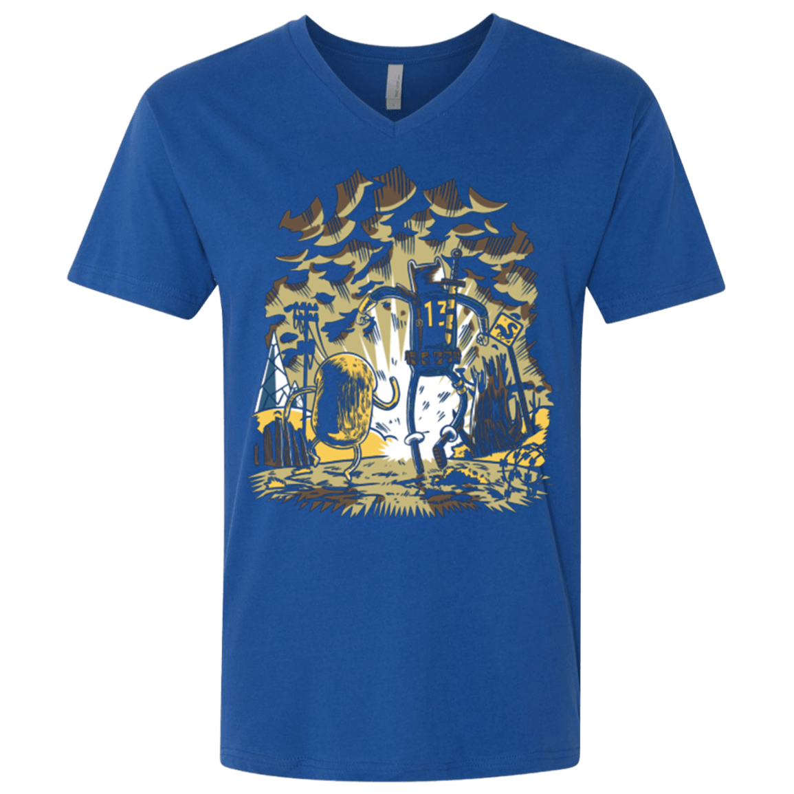 T-Shirts Royal / X-Small wasteland time Men's Premium V-Neck