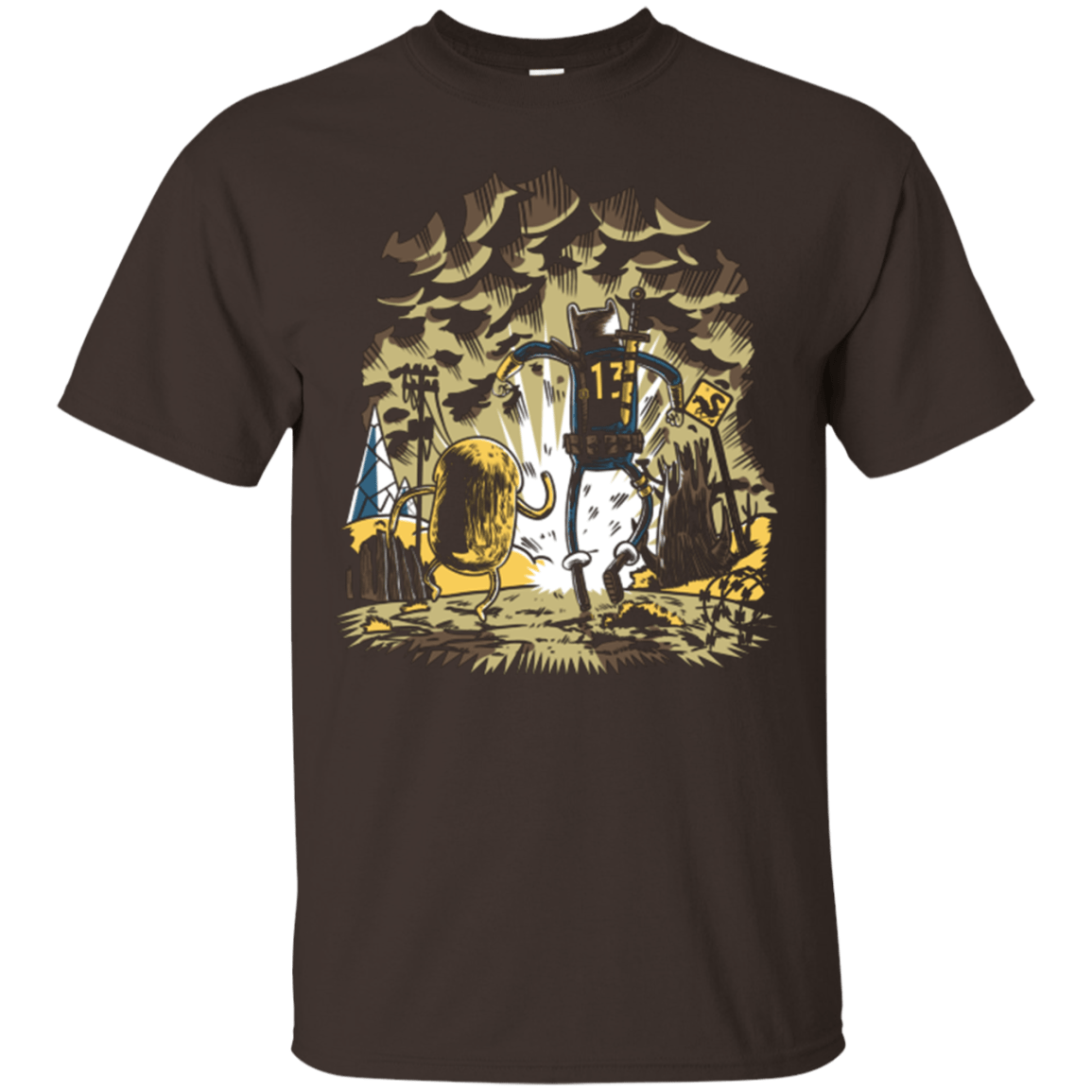T-Shirts Dark Chocolate / Small wasteland time T-Shirt