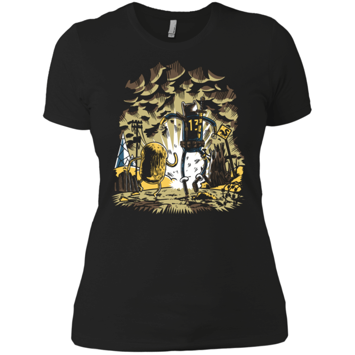 T-Shirts Black / X-Small wasteland time Women's Premium T-Shirt