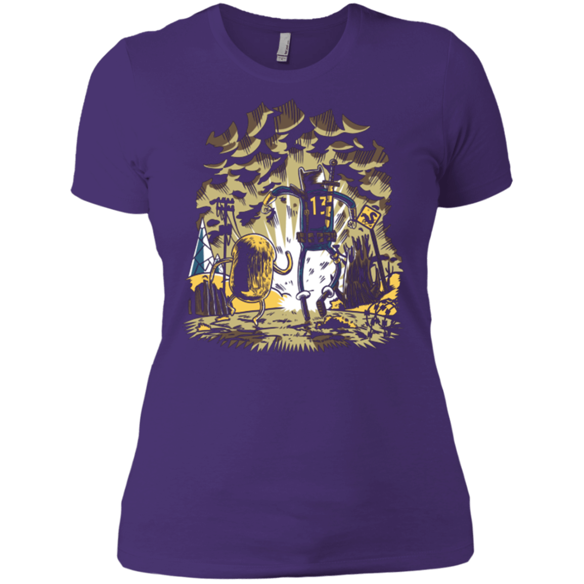 T-Shirts Purple / X-Small wasteland time Women's Premium T-Shirt