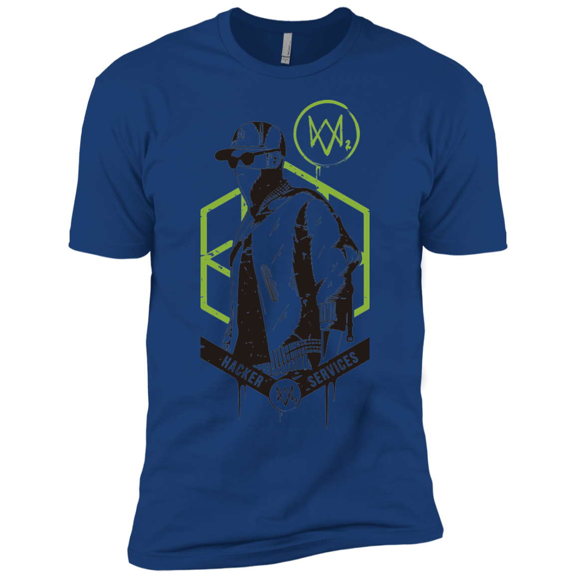 T-Shirts Royal / YXS Watch Dogs 2 Hacker Services Boys Premium T-Shirt