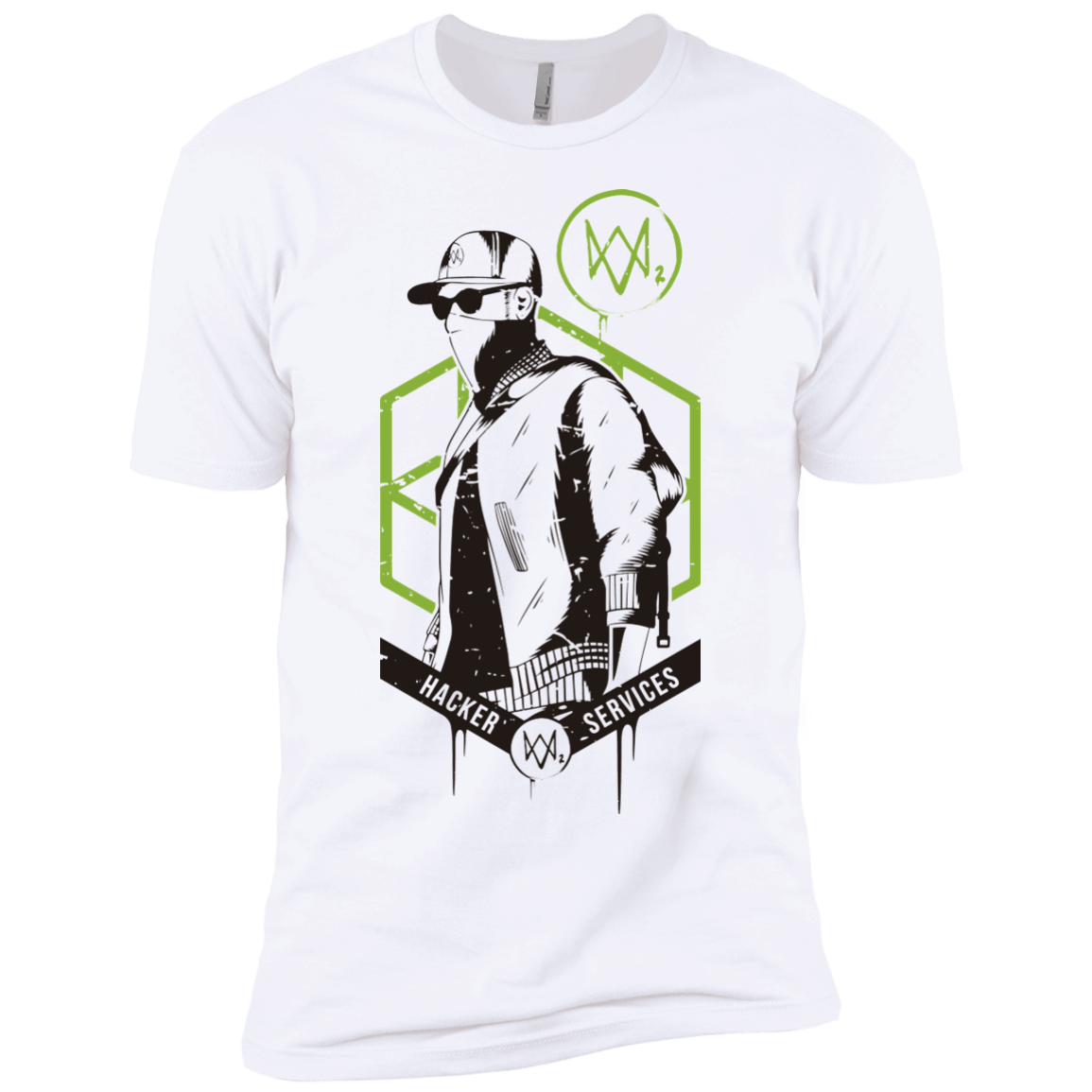 T-Shirts White / YXS Watch Dogs 2 Hacker Services Boys Premium T-Shirt