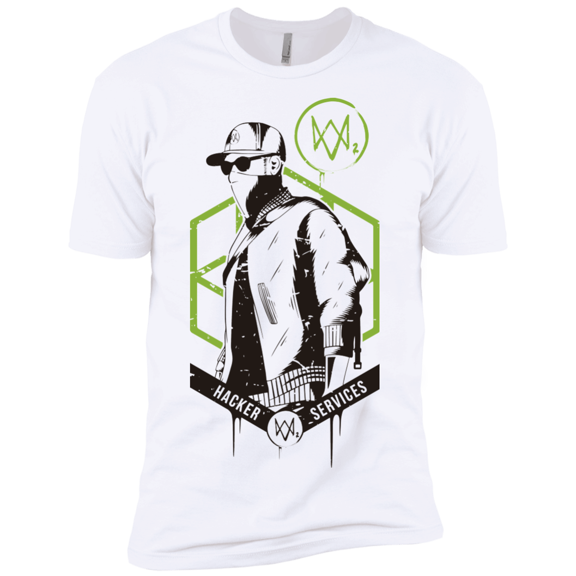 T-Shirts White / X-Small Watch Dogs 2 Hacker Services Men's Premium T-Shirt