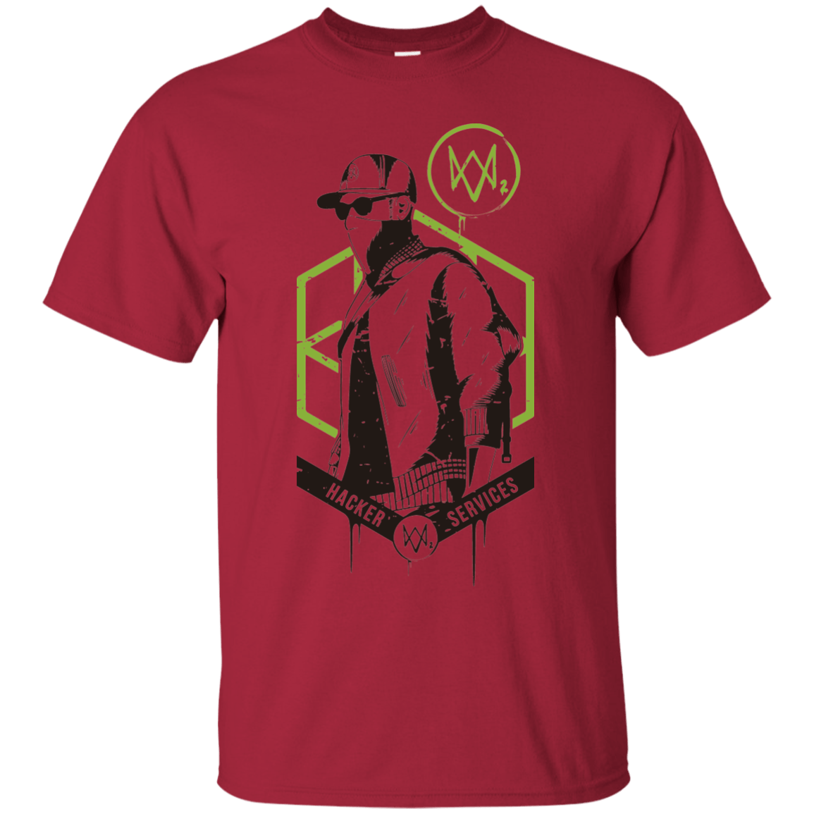 T-Shirts Cardinal / Small Watch Dogs 2 Hacker Services T-Shirt